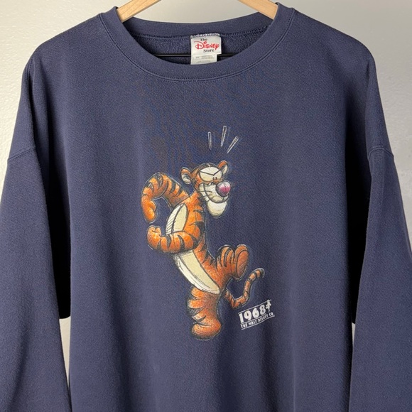 Vintage Disneyland 1968 Tigger Sketch Drawing Pullover Sweatshirt Size Boxy 2XL - Picture 2 of 5
